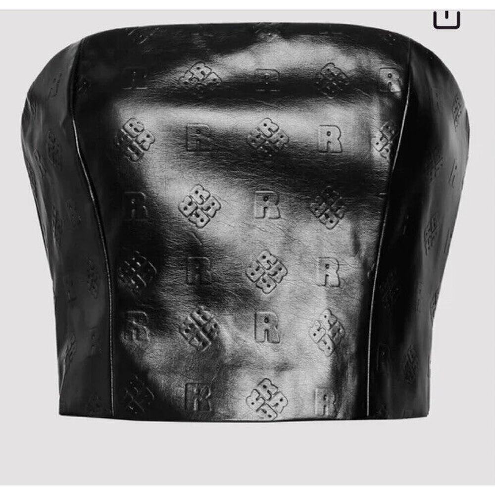 $160 ROTATE BIRGER CHRISTENSEN Women's Black Emili Strapless Top Size 32/ US 2